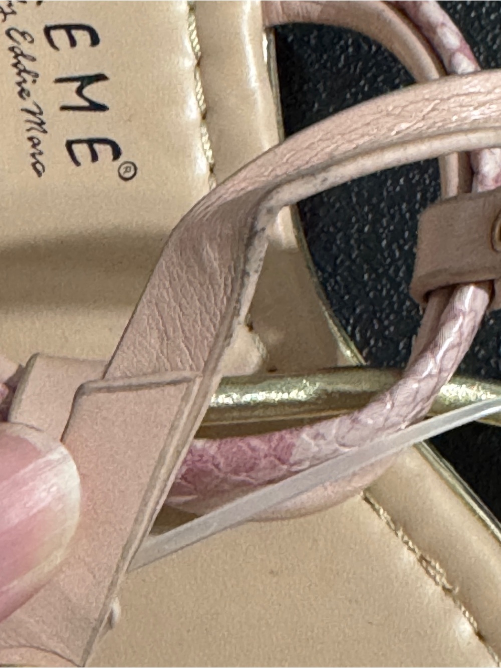EXTREME Pink Braided Strap Women's Sandals - Picture 11 of 14